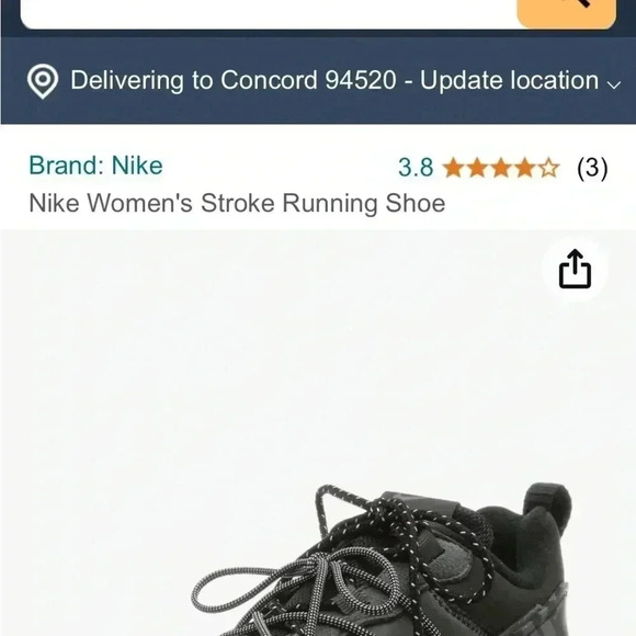 Nike Stroke Running Shoe - Size 7 - Picture 2 of 7